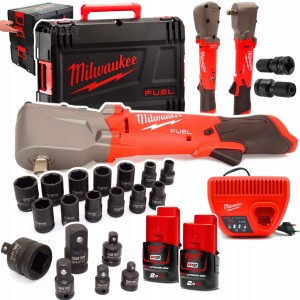 Milwaukee M12 FRAIWF12-202 ZESTAW Grzechotka Klucz Udarowy 300Nm 2x2ah