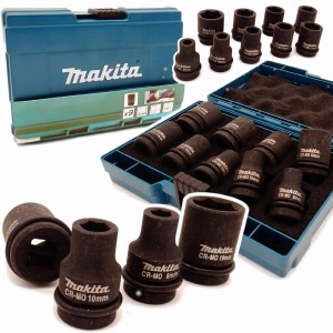 Zestaw Nasadek Udarowych 1/2" Makita D-41517 9sztuk 8mm-24mm CR-MO