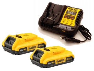 Zestaw Zasilający DEWALT DCB1104D2  Ładowarka + 2x Akumulator DCB183 2ah 18V XR