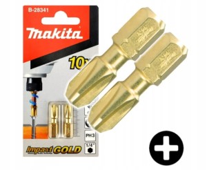 Makita GOLD Bity Udarowe PH3 x 25mm B-28341 2szt