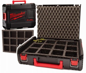 Milwaukee Organizer Walizka HD1 12 szt 8x8x7 cm
