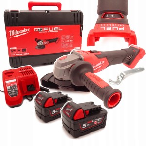 Milwaukee M18 FSAGV125XB-502X Regulacja Obrotów Zestaw 2x5.5Ah