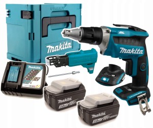 Wkrętarka do Płyt G-k Makita DFS452RFJ 18V 2X 3AH +  191L24-0