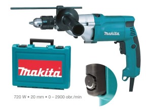 Wiertarka udarowa 2-biegowa MAKITA HP2050 720W 13mm w Walizce