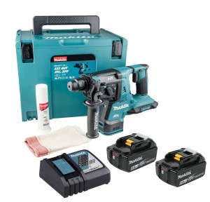 Makita DHR280RGJ 2,8J  18V LXT Młot udarowy SDS Plus Zestaw 2x6Ah
