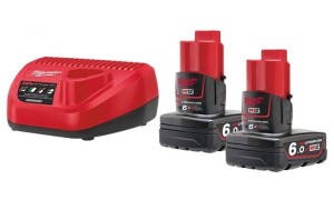 Zestaw Zasilający Milwaukee M12 NRG-602 Zestaw C12C 2x 6ah 4933451903