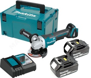 Makita DGA508RFJ  Szlifierka Kątowa 125mm 18V LXT BLDC 2x3ah