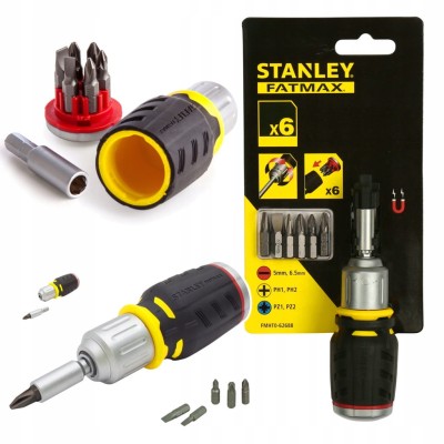 Wkrętak Grzechotka z bitami Stanley FATMAX FMHT0-62688 7el ZESTAW PH PZ SL