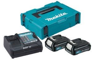 Zestaw Zasilający Makita DC10SB Ładowarka + 2x Akumulator BL1021B 2ah 12V CXT  197658-5  Walizka