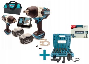 MAKITA DTW1002RFJ Klucz Udarowy 1/2Cala 1600NM 18V LXT Zestaw 2x3Ah E-16586