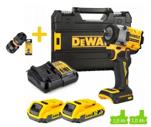 Dewalt DCF922D2T-QW 18V XR KLUCZ UDAROWY 610Nm 2x 2Ah + Adapter DT7508