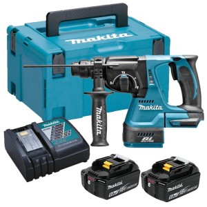 Makita DHR242RTJ Młotowiertarka SDS Plus 2,0J 18V LXT Zestaw 2x5Ah 
