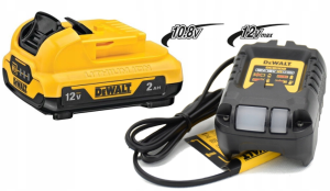 Zestaw zasilający DeWALT DCB1102 DCB127 2ah Ładowarka Akumulator 10,8V 12V