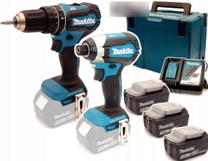 Zestaw Combo MAKITA DLX2339 DHP485 DTD153  3x 3Ah 18V LXT