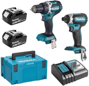Zestaw COMBO Makita DLX2189TJ wkrętarka zakrętarka DDF484 DTD153 2X 5AH 18V  LXT