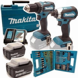 Zestaw COMBO wkrętarka + zakrętarka Makita 18V DDF485 DTD153 2x 3AH