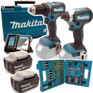 Zestaw COMBO wkrętarka + zakrętarka Makita 18V DDF485 DTD153 2x 5AH
