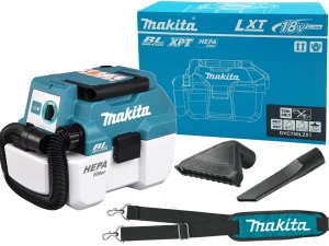 MAKITA DVC750LZX1 AKUMULATOROWY ODKURZACZ 18V LXT na sucho i na mokro dmuchawa