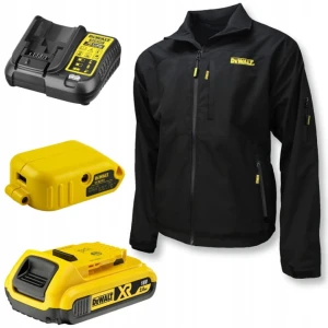 DeWalt DCHJEU090BD1-L – kurtka podgrzewana 18V XR, rozmiar L + akumulator 2.0Ah + ładowarka + adapter