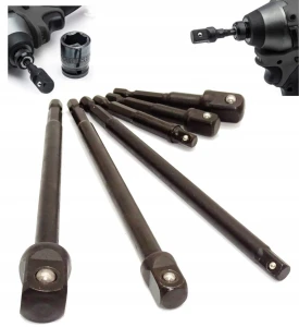 GEKO G10530 – zestaw przedłużek udarowych HEX 1/4" → 1/4", 3/8", 1/2" – 6 szt.