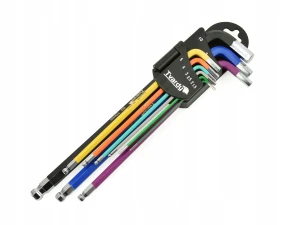 TVARDY T00120 – zestaw kluczy imbusowych (HEX) 1,5–10 mm – 9 szt.