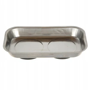 Miska magnetyczna GEKO czarna otwarta 240×140 mm – organizer na śruby i drobnicę do warsztatu