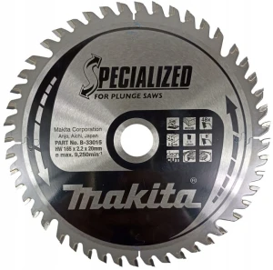 Makita B-33015 – tarcza do drewna 165×20 mm 48Z do zagłębiarki SP6000
