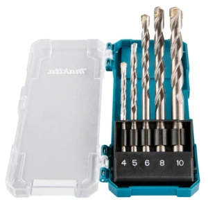 Makita D-72877 – Zestaw 5 Wierteł Widiowych do Betonu TCT | Uchwyt Cylindryczny