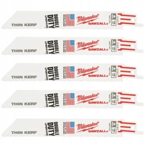 MILWAUKEE 48475184 – Brzeszczoty do Metalu 150 mm THIN KERF 18 TPI | 5 szt.