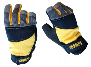 DeWALT DPG214L – Rękawice Robocze Bez 3 Palców Czarno-Żółte Rozmiar L