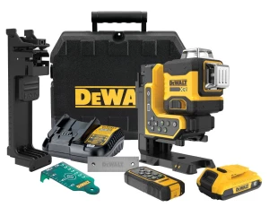 DeWalt DCLE34035D1 Laser krzyżowy akumulatorowy 3-wiązkowy zielony 80m 3x360°