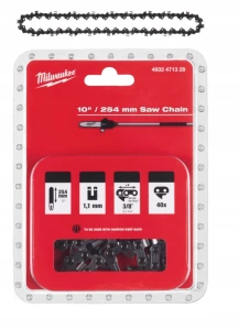 Milwaukee 4932471329 – Łańcuch do Piły Łańcuchowej 10" 3/8" Low Profile 1,1 mm