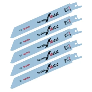 BOSCH S922EF Brzeszczot 150mm do piły szablastej metalu blachy 5szt 18TPI 2608656015