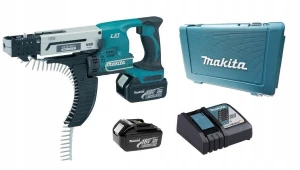 Makita DFR550RFE – akumulatorowa wkrętarka taśmowa z magazynkiem 18V LXT 2×3.0Ah