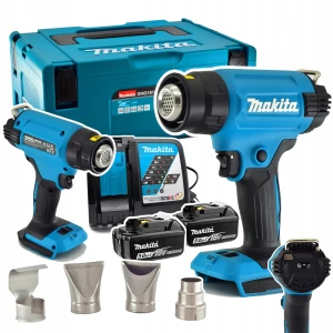 Makita DHG181RTJ – opalarka akumulatorowa 18V LXT z regulacją 150–550°C, zestaw 2x5Ah