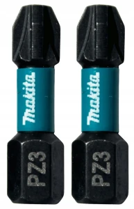 Makita B-63650 – bity udarowe PZ3 25 mm IMPACT BLACK 2 szt. | Profesjonalne końcówki Pozidriv