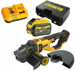 DeWALT DCG460X1 – szlifierka kątowa akumulatorowa 230 mm 54V XR FLEXVOLT 3000W + 1×9,0Ah