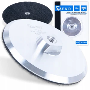 GEKO G00313 – dysk polerski aluminiowy 125 mm M14 na rzep | Talerz polerski PROFI