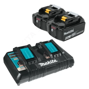 Zestaw Zasilający Makita DC18RD Ładowarka + 2x Akumulator BL1860B 6ah 18V LXT