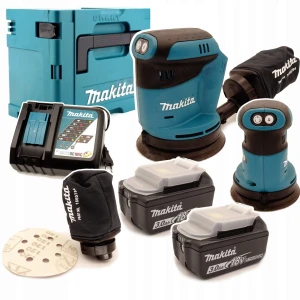 MAKITA DBO180RFJ Polerka Szlifierka mimośrodowa 125mm 18V LXT Zestaw 2x3Ah