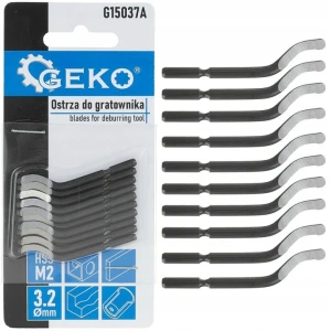 Geko G15037A Zestaw ostrzy wymiennych do gratownika HSS M2 – 10 szt.