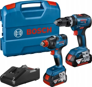 Bosch Professional 06019J2208 Zestaw COMBO 18V – GSB 18V-55 + GDX 18V-200 2x4,0Ah