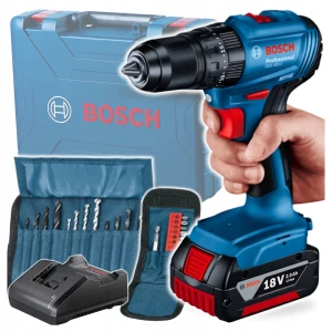 Bosch Professional GSB 185-LI 06019K3102 Wiertarko-wkrętarka udarowa 18V 50 Nm + 1x2,0Ah