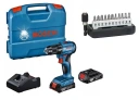 Bosch Professional GSR 185-LI 18V 50 Nm 2x2,0 Ah L-CASE + Zestaw bitów Extra Hard 12 szt. 2608255994