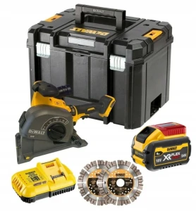 DeWalt DCG200X1 Bruzdownica akumulatorowa 54V XR FLEXVOLT 125 mm 1x9Ah TSTAK