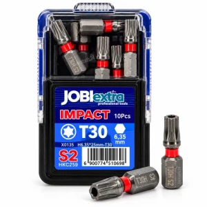 JOBIextra X0135 Zestaw bitów udarowych IMPACT T30 25 mm 10 szt.