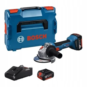 Bosch Professional GWS 18V-8 06019N9003 Szlifierka kątowa 18V 125 mm 2x5,0Ah + GAL 18V-40 + walizka
