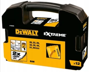 DeWALT DT90360 Zestaw otwornic EXTREME Metal / Drewno 20-64 mm 12 elementów