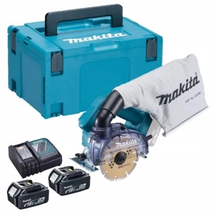 Makita DCC500RTJ Przecinarka ręczna diamentowa 125 mm 18V LXT 2x5,0Ah + MAKPAC