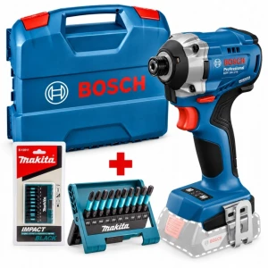 BOSCH GDR 18V-215 Zakrętarka udarowa 18V 215 Nm BODY + Walizka L-CASE + Bity E-12011